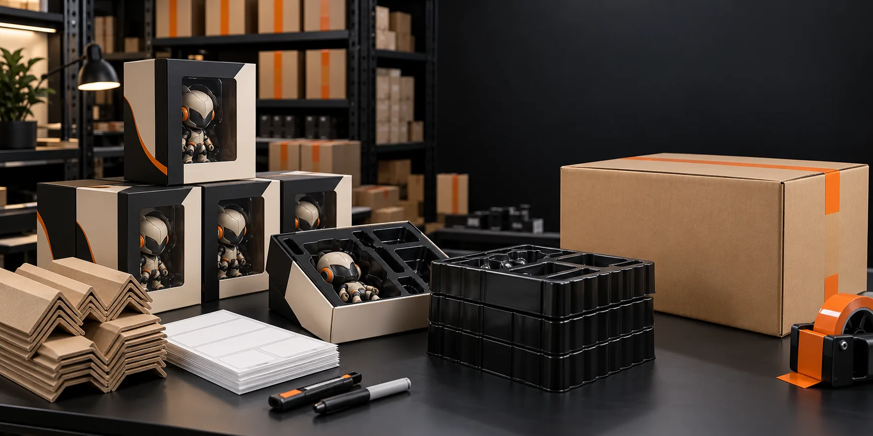 Natural collectible packaging and fulfillment desk